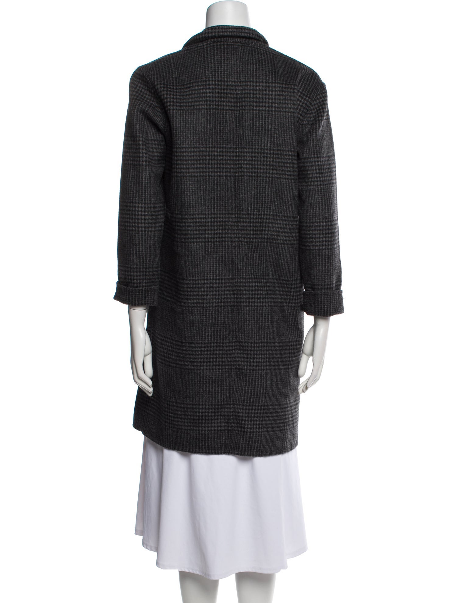 Polo Ralph Lauren Wool Houndstooth Print Peacoat